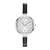 Thumbnail Image 1 of Ladies' Bulova Rhapsody Diamond Accent Leather Strap Watch with Silver-Tone Dial (Model: 96P211)