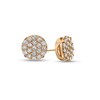 Thumbnail Image 1 of 1-1/2 CT. T.W. Multi-Diamond Circle Stud Earrings in 10K Gold
