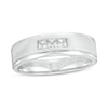 Thumbnail Image 1 of Men's 1/4 CT. T.W. Square-Cut Diamond Three Stone Wedding Band in 10K White Gold
