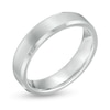 Thumbnail Image 2 of 5.0mm Brushed Inlay Beveled Edge Wedding Band in Tungsten
