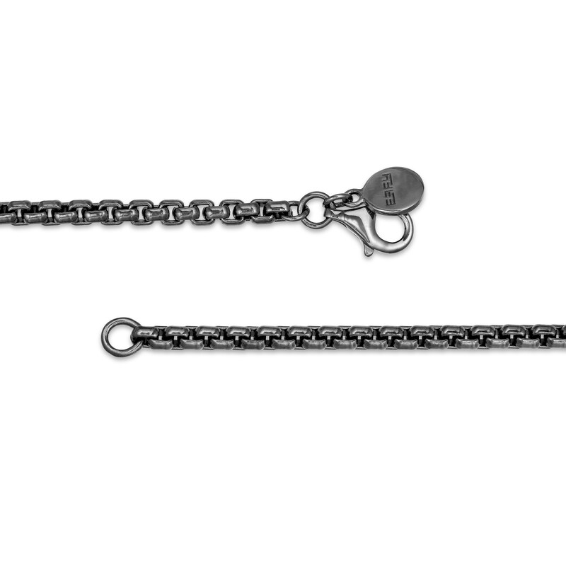 Effy Men's Black Rhodium Box Chain Necklace