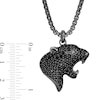 Thumbnail Image 3 of EFFY™ Collection Men's Black Spinel Panther Pendant in Sterling Silver with Black Rhodium