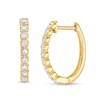 3/8 CT. T.W. Diamond Hoop Earrings in 10K Gold