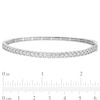 Thumbnail Image 3 of 1 CT. T.W. Diamond Bangle in 10K White Gold - 7.5"