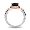 Thumbnail Image 4 of Enchanted Disney Villains Maleficent Onyx and 1/6 CT. T.W. Black Diamond Ring in Sterling Silver and 10K Rose Gold