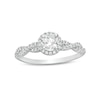 Thumbnail Image 0 of 3/4 CT. T.W. Diamond Frame Twist Shank Engagement Ring in 14K White Gold