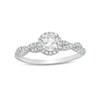 Thumbnail Image 0 of 3/4 CT. T.W. Diamond Frame Twist Shank Engagement Ring in 14K White Gold