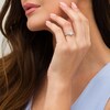 Thumbnail Image 2 of 3/4 CT. T.W. Diamond Frame Twist Shank Engagement Ring in 14K White Gold