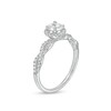 Thumbnail Image 3 of 3/4 CT. T.W. Diamond Frame Twist Shank Engagement Ring in 14K White Gold