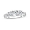 Thumbnail Image 1 of 1 CT. T.W. Diamond Three Stone Engagement Ring in 10K White Gold