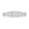 Thumbnail Image 3 of 1 CT. T.W. Diamond Three Stone Engagement Ring in 10K White Gold