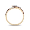 Thumbnail Image 3 of Enchanted Disney Mulan Garnet and 1/15 CT. T.W. Diamond Mushu Dragon Ring in 10K Gold - Size 7