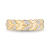 Thumbnail Image 3 of Enchanted Disney Anna 1/10 CT. T.W. Diamond Wheat Wedding Band in 14K Gold