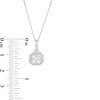 Thumbnail Image 2 of 1/2 CT. T.W. Diamond Octagonal Frame Pendant in 10K White Gold