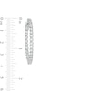 Marilyn Monroe™ Collection 1 CT. T.W. Journey Diamond Inside-Out Hoop Earrings in 10K White Gold