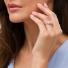 Thumbnail Image 2 of 1-1/4 CT. T.W. Princess-Cut Diamond Frame Past Present Future® Engagement Ring in 14K Rose Gold