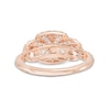 Thumbnail Image 4 of 1-1/4 CT. T.W. Princess-Cut Diamond Frame Past Present Future® Engagement Ring in 14K Rose Gold