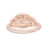 Thumbnail Image 3 of 1-1/4 CT. T.W. Princess-Cut Diamond Frame Past Present Future® Engagement Ring in 14K Rose Gold