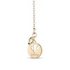 Thumbnail Image 2 of Enchanted Disney Anna Pear-Shaped Citrine and Diamond Accent Double Wheat Necklace in 10K Gold