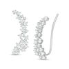 Thumbnail Image 0 of Marilyn Monroe™ Collection 5/8 CT. T.W. Diamond Crawler Earrings in 10K White Gold