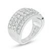 Thumbnail Image 2 of Marilyn Monroe™ Collection 2 CT. T.W. Diamond Multi-Row Vintage-Style Anniversary Band in 14K White Gold