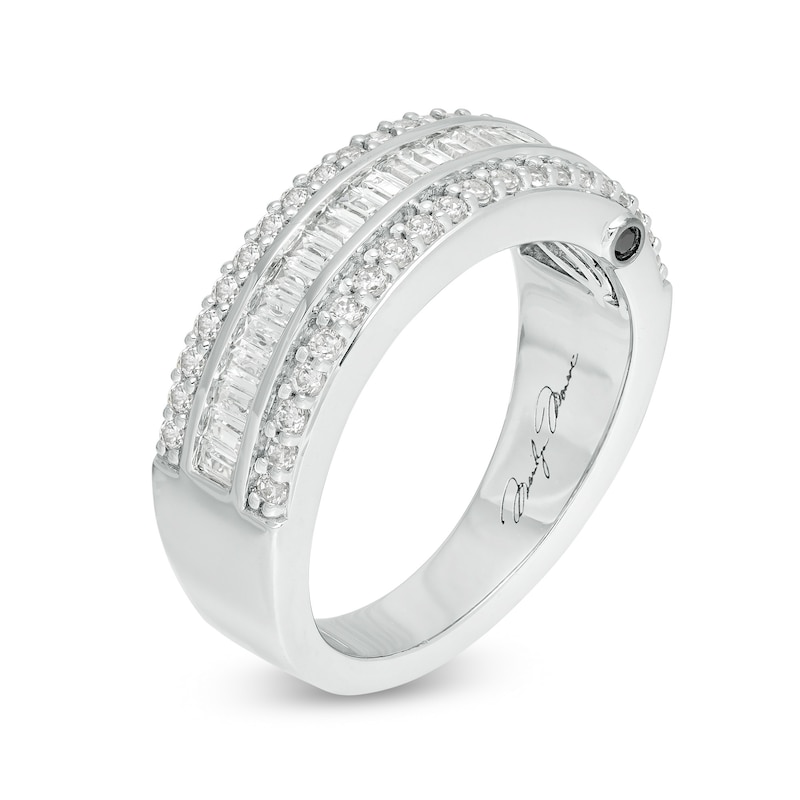 Marilyn Monroe™ Collection 3/4 CT. T.W. Diamond Multi-Row Anniversary Band in 14K White Gold