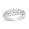 Thumbnail Image 1 of Marilyn Monroe™ Collection 3/4 CT. T.W. Diamond Scallop-Edge Anniversary Band in 14K White Gold