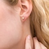 Thumbnail Image 1 of 5.0mm Diamond-Cut Ball Stud Earrings in 14K Gold