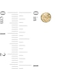 Thumbnail Image 3 of 5.0mm Diamond-Cut Ball Stud Earrings in 14K Gold