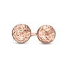 Thumbnail Image 1 of 5.0mm Diamond-Cut Ball Stud Earrings in 14K Rose Gold