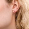 5.0mm Diamond-Cut Ball Stud Earrings in 14K Rose Gold