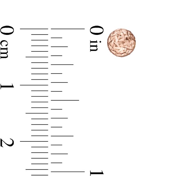 5.0mm Diamond-Cut Ball Stud Earrings in 14K Rose Gold 5.0mm Diamond-Cut Ball Stud Earrings in 14K Rose Gold