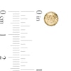 Thumbnail Image 3 of 7.0mm Diamond-Cut Ball Stud Earrings in 14K Gold