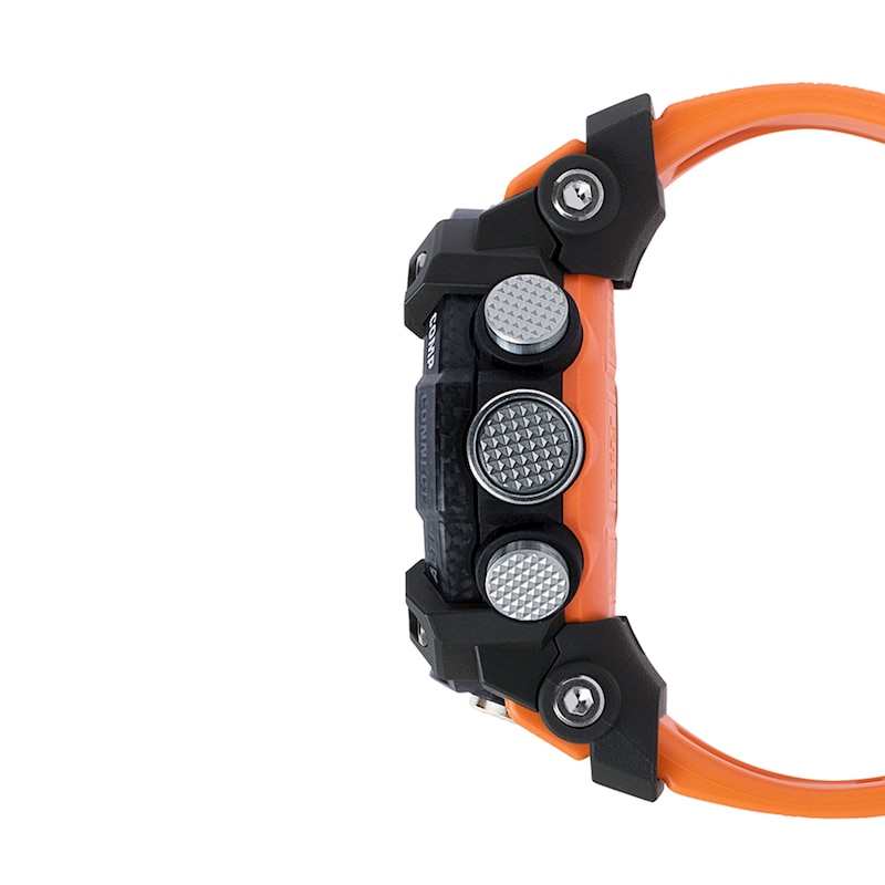 Main Image 2 of Men's Casio G-Shock Master of G Orange Strap Watch with Black Dial (Model: GGB100-1A9)