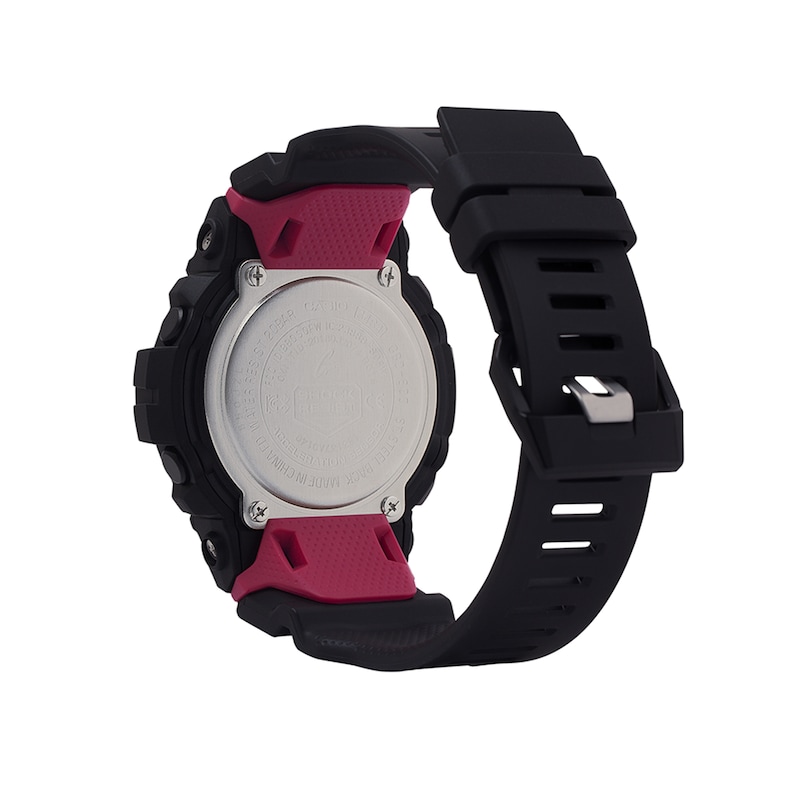 Men's Casio G-Shock Power Trainer Strap Watch with Black and Red Dial (Model: GBD800-1)