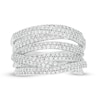 Thumbnail Image 1 of 1-1/2 CT. T.W. Diamond Multi-Row Orbit Ring in 10K White Gold