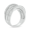 Thumbnail Image 2 of 1-1/2 CT. T.W. Diamond Multi-Row Orbit Ring in 10K White Gold