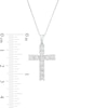 Thumbnail Image 2 of 1/2 CT. T.W. Composite Diamond Cross Pendant in 10K White Gold