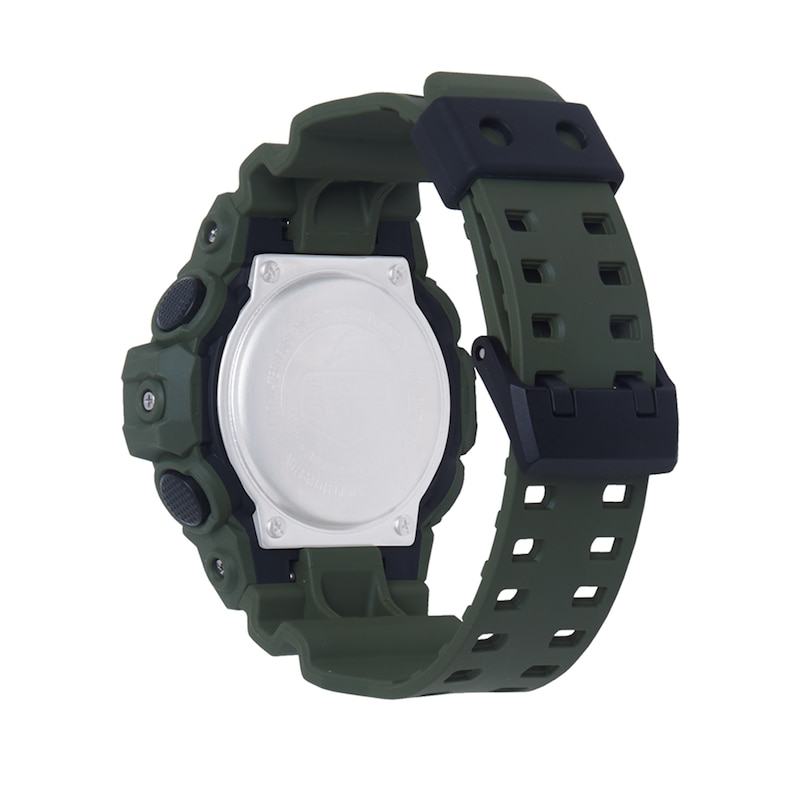 Men's Casio G-Shock Classic Green Strap Watch with Black Dial (Model: GA700UC-3A)