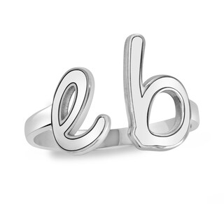 Lowercase Script Initial Wrap Ring (2 Initials) | Zales Outlet
