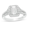 Thumbnail Image 1 of Marilyn Monroe™ Collection 3/4 CT. T.W. Emerald-Cut Diamond Art Deco Vintage-Style Engagement Ring in 14K White Gold