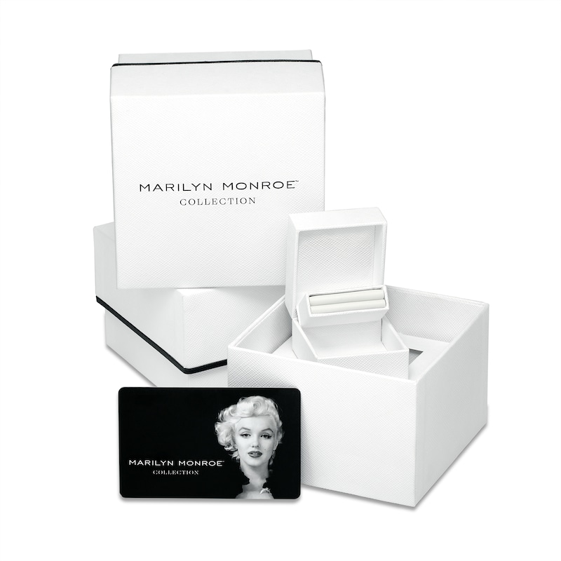Marilyn Monroe™ Collection 1 CT. T.W. Diamond Hexagonal Frame Art Deco Engagement Ring in 14K White Gold