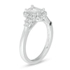 Thumbnail Image 1 of Marilyn Monroe™ Collection 1 CT. T.W. Emerald-Cut Diamond Frame Engagement Ring in 14K White Gold