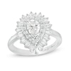 Thumbnail Image 0 of Marilyn Monroe™ Collection 1-1/2 CT. T.W. Pear-Shaped Diamond Frame Engagement Ring in 14K White Gold