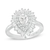 Thumbnail Image 1 of Marilyn Monroe™ Collection 1-1/2 CT. T.W. Pear-Shaped Diamond Frame Engagement Ring in 14K White Gold