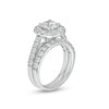 Thumbnail Image 3 of Celebration Ideal 2-1/2 CT. T.W. Certified Diamond Cushion Frame Bridal Set in 14K White Gold (I/I1)
