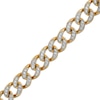 Thumbnail Image 0 of Men's 2-5/8 CT. T.W. Diamond Curb Chain Link Bracelet in 10K Gold - 8.5"