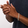 Thumbnail Image 2 of Men's 2-5/8 CT. T.W. Diamond Curb Chain Link Bracelet in 10K Gold - 8.5"