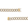 Thumbnail Image 2 of Men's 2-5/8 CT. T.W. Diamond Curb Chain Link Bracelet in 10K Gold - 8.5"