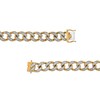 Thumbnail Image 3 of Men's 2-5/8 CT. T.W. Diamond Curb Chain Link Bracelet in 10K Gold - 8.5"